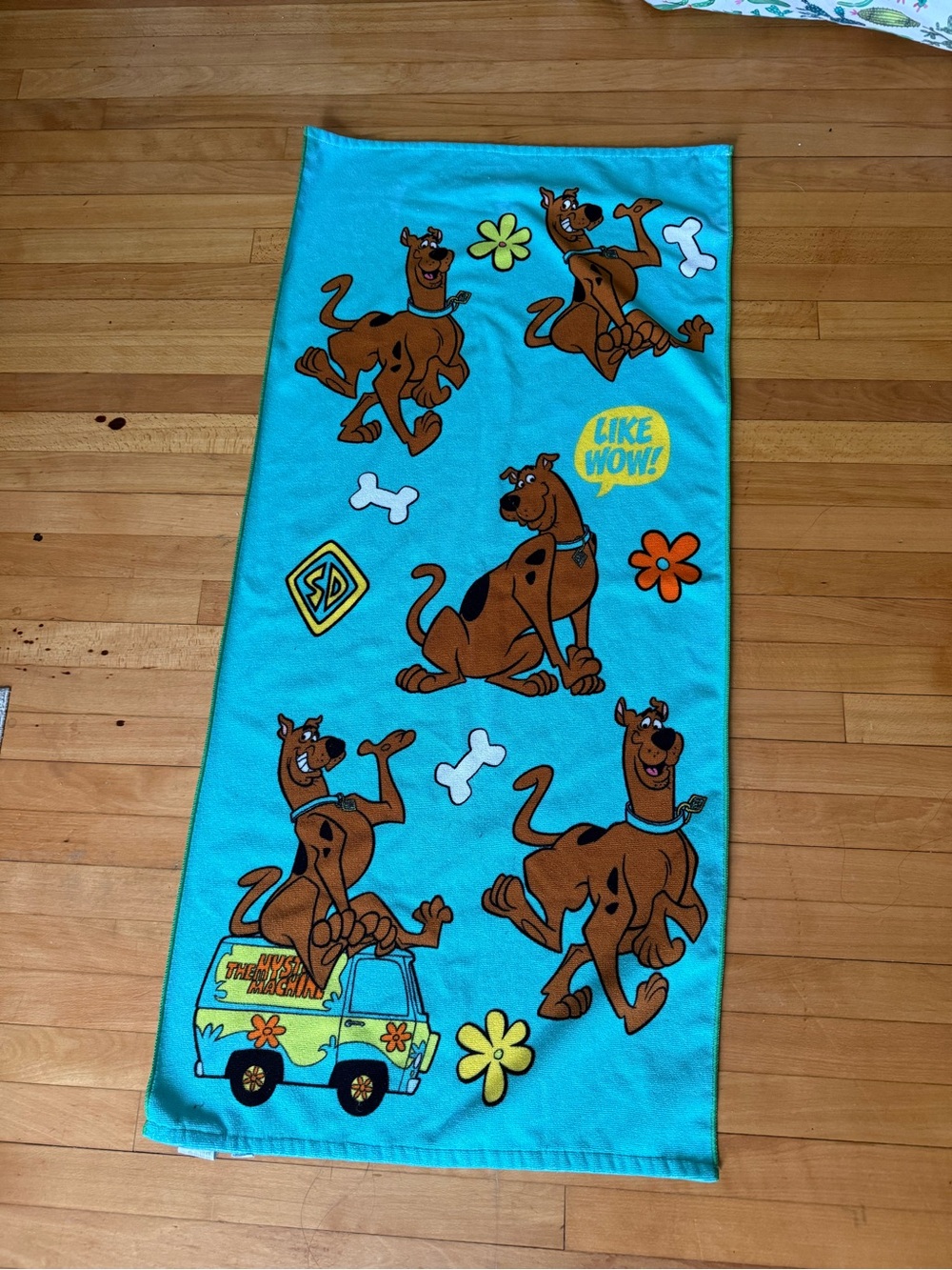 Scooby-Doo Blue Cartoon Beach Towel
